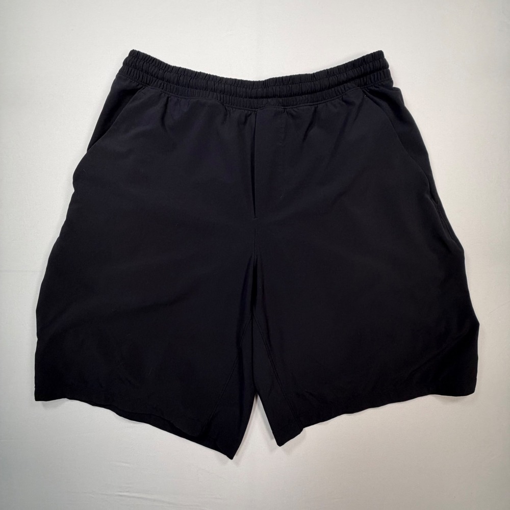 Lululemon Pace Breaker Lined Shorts 7" Mens Large Black LM7ANTS Running 0350